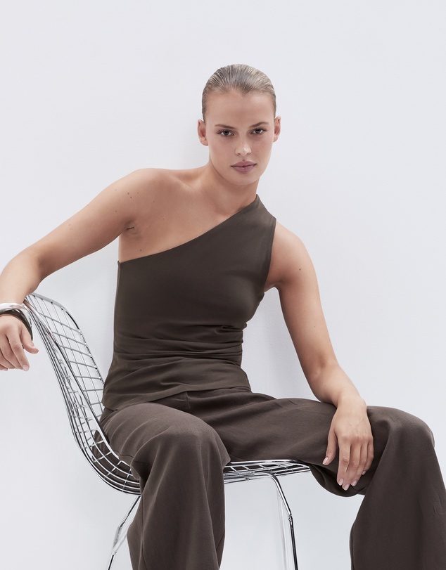 UNISON - Aus Cotton One Shoulder Top