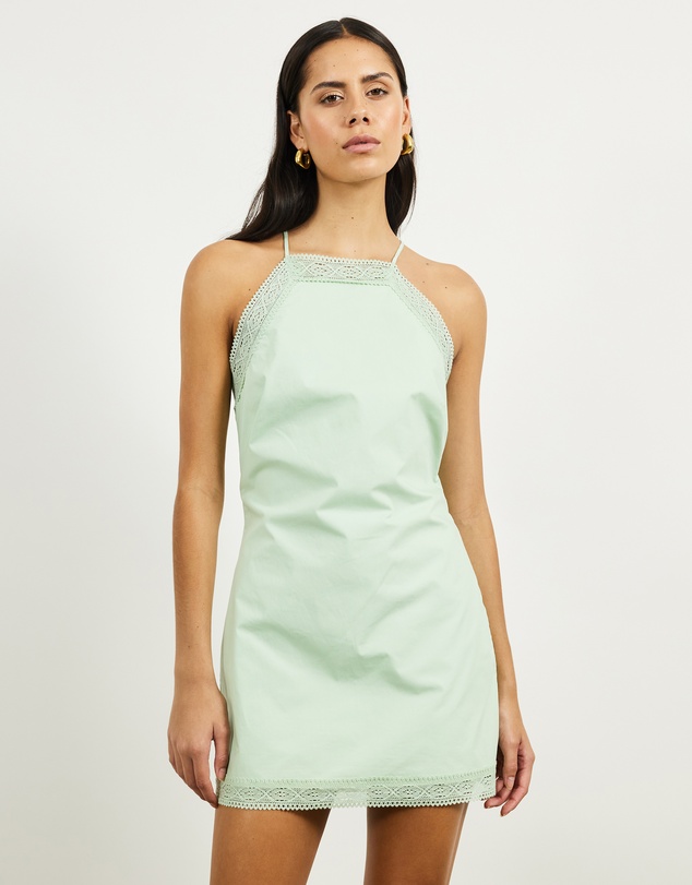 Lover - Lucy Lace Trim Mini Dress