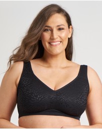 Ava & Audrey  - Ava & Audrey Millie Jacquard Mesh Wire-free Support Bra