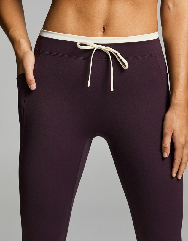 Rockwear - Tie Front Tipped Pocket Ankle Grazer Tights