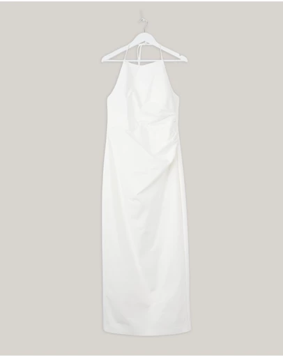 Revibe - Repaired Shona Joy Lani High Neck Halter Maxi Dress - AU 12