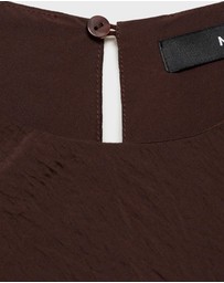 M.N.G - Terra Midi-Dress With Puffed Hem