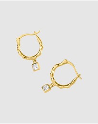 Pastiche - Florence Huggies Gold plated 925 Sterling Silver Cubic Zirconia