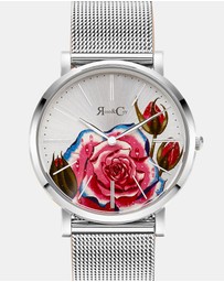 Rose & Coy - Art Series Skull & Rose Watch