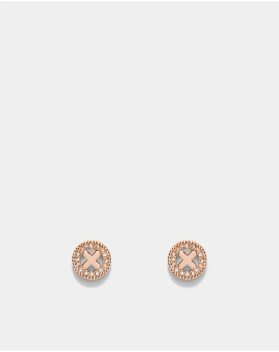 MIMCO - Amulet Stud Earrings - Rose Gold