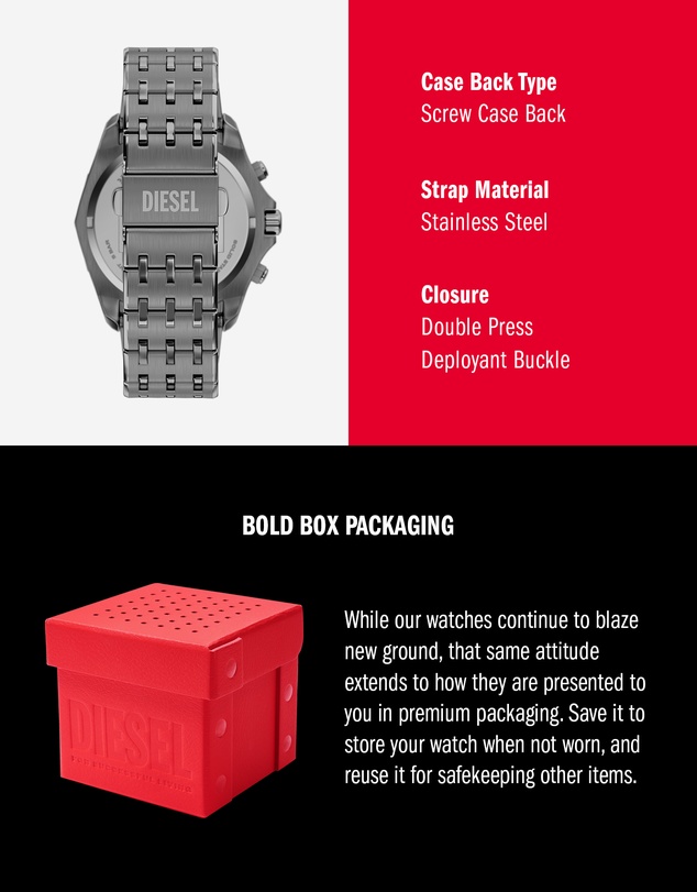 Diesel - Stinger Gunmetal Chronograph Watch