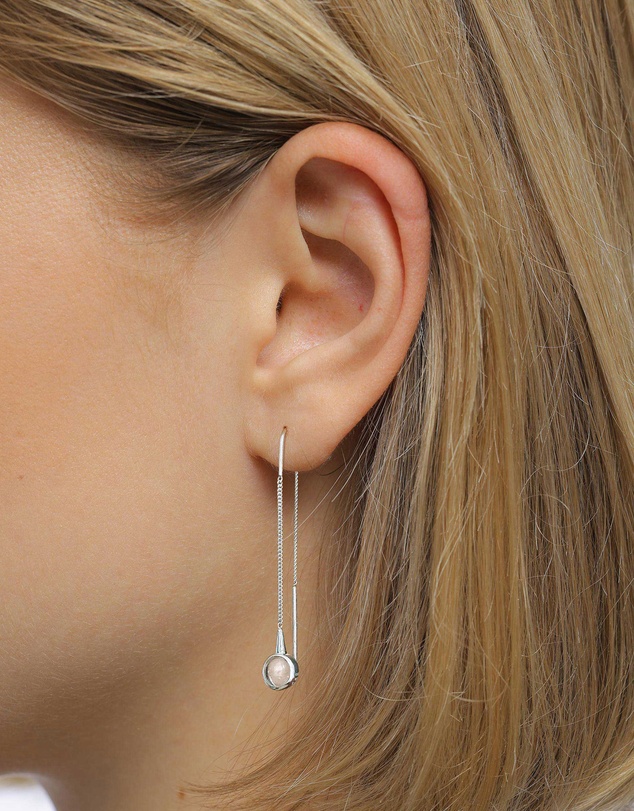 Elli Jewelry - Rock Crystal Teardrop Earrings in 925 Silver