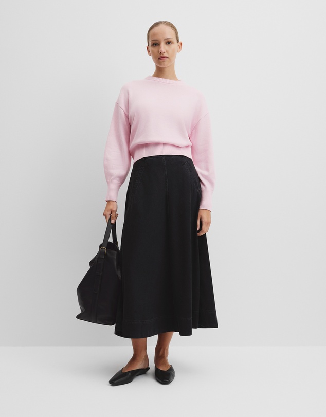 Country Road - Crop Crew Neck Knit