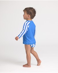 Crywolf - BABY RASH VEST Deep Sea Stripe