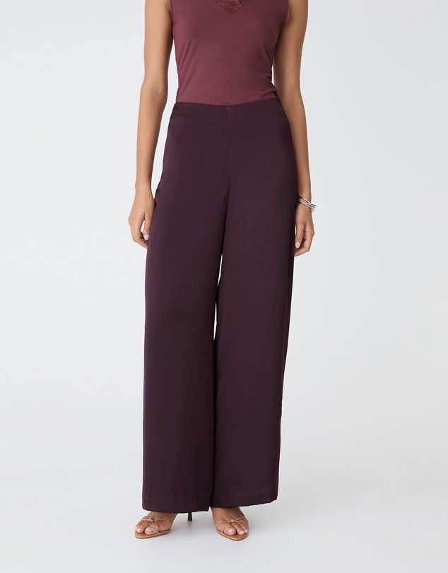 Forcast - Asma Satin Wide Leg Pants