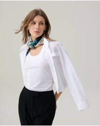 IDA+S - Lilah Linen Button Down Top