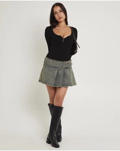 Insight - Autry Pleat Mini Skirt