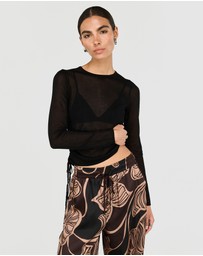 Staple the Label - Leni Drawstring Sheer Knit