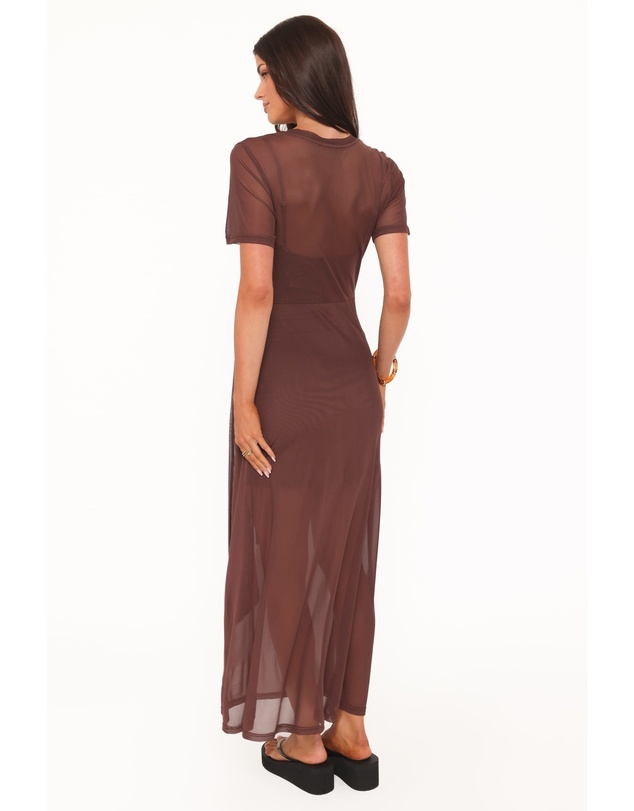 Petal & Pup - Marcello Maxi Dress - Dark Brown