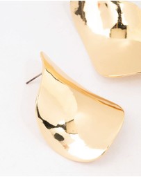 Lovisa - Gold Plated Large Petal Stud Earrings