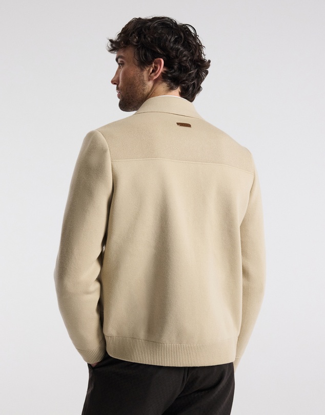 Calibre - Milano Knit Jacket Stone