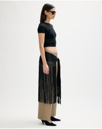 Minima Esenciales - Sola Fringed Scarf Belt
