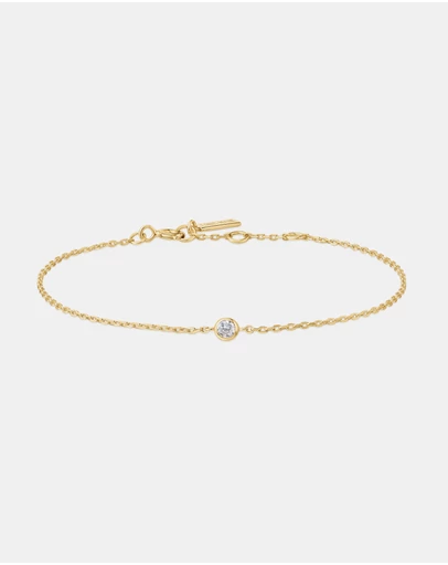 Ania Haie - Gold Sparkle Bezel Bracelet