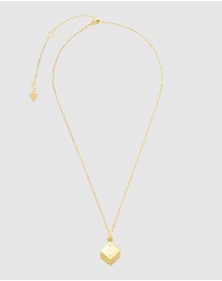 Wanderlust + Co - Dice Gold Necklace