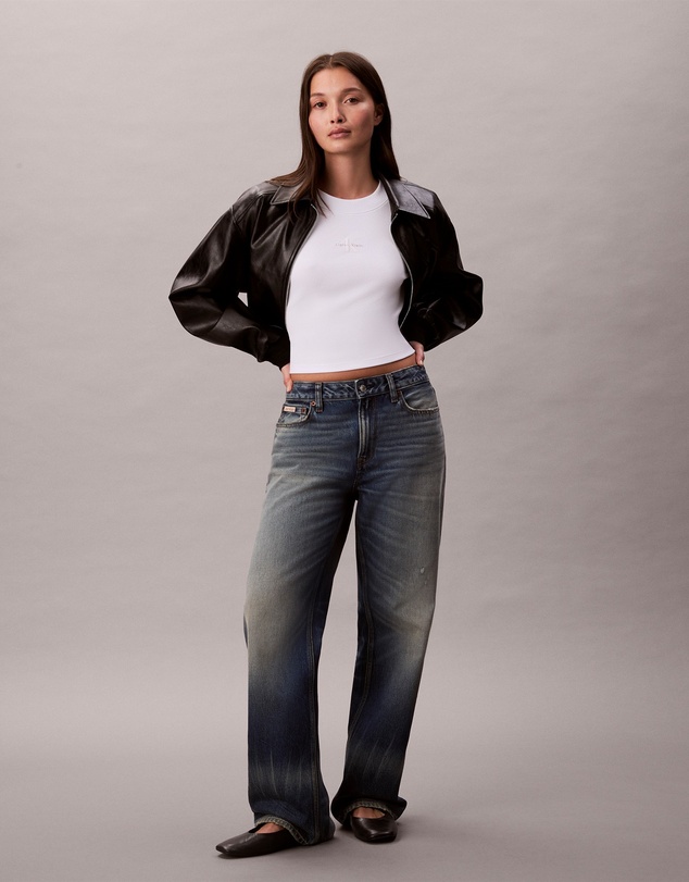 Calvin Klein Jeans - Monogram Logo Long Sleeve Baby Tee