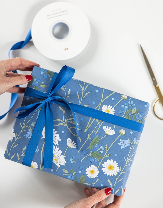 Bespoke Letterpress - Cotton Ribbon - Cobalt - 30 Meters
