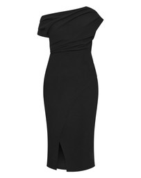 City Chic - Plus size Sassy Off Shoulder Dress - black