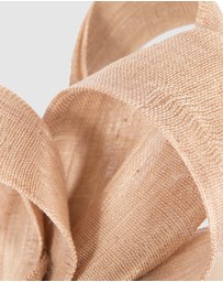 Fillies Collection - Nude Abaca Loops Racing Fascinator
