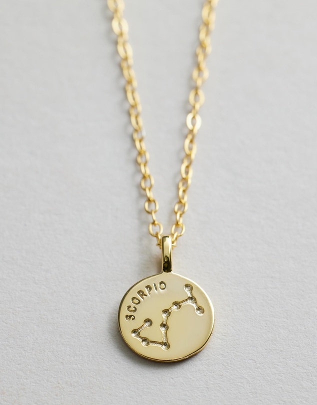 Native Sol - Scorpio Star Sign Pendant Necklace