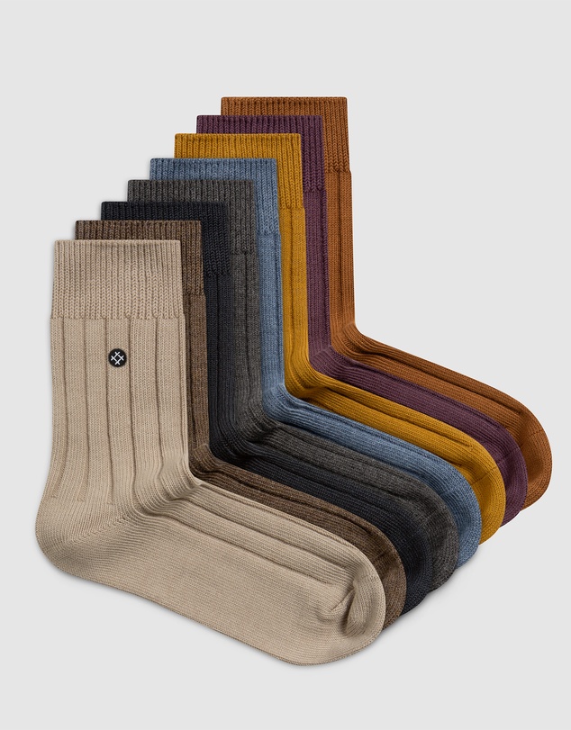 Sockdaily - Gertrude 8 Pack Quarter Socks