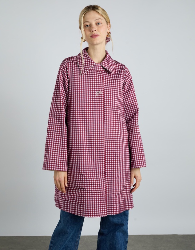 Damson Madder - Mercedes Bow Reversible Trench