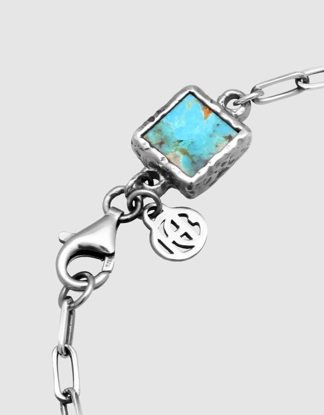 Haze & Glory - ICONIC EXCLUSIVE - Copper Turquoise Bracelet in Oxidised 925 Silver