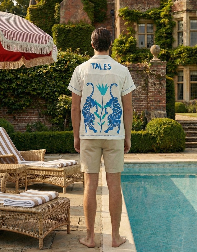 THE TALES - Crouching Tiger Cotton Shirt