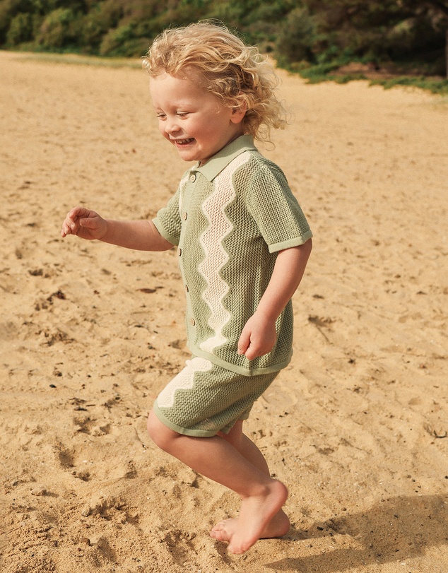 Kynd Baby - Knit Short in Sage