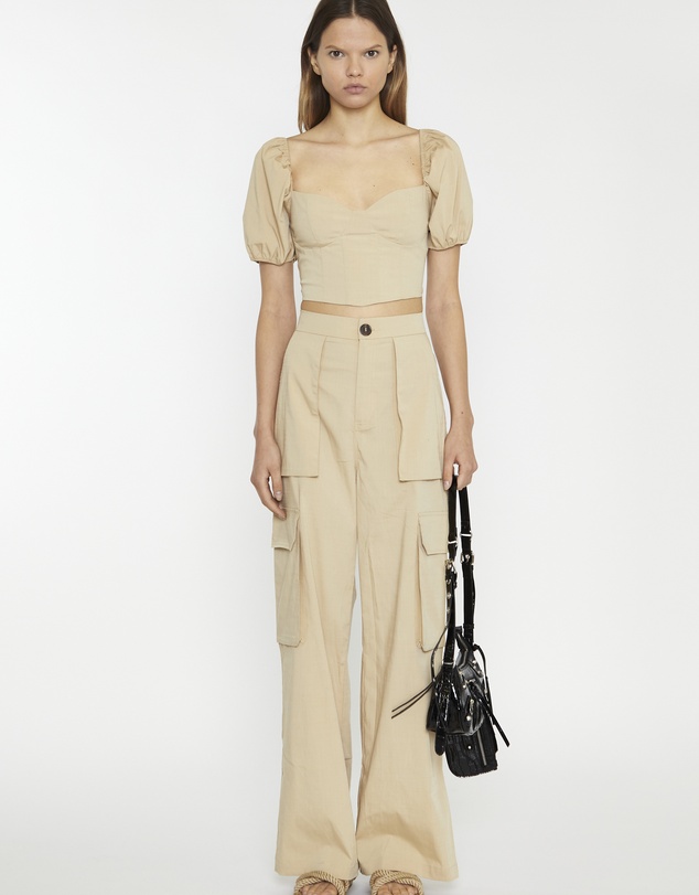 Glamorous - Puff Sleeve Corset Top