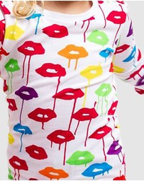 Sant And Abel - Kids Drawbertson Drippy Lips Long PJ Set