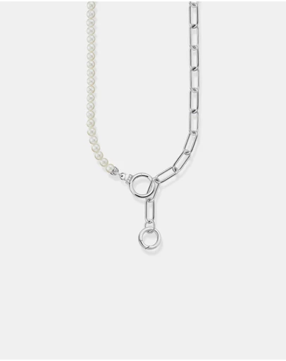 THOMAS SABO - Silver Necklace with Freshwater Cultured Pearls and Zirconia