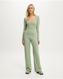 Cotton On Body Active - Ultra Soft Square Neck Long Sleeve