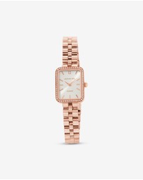 Michael Hill - Women's 0.20 Carat TW Diamond Bezel Watch in Rose Tone Stainless Steel