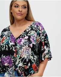 Hope & Harvest - Tie Front Top