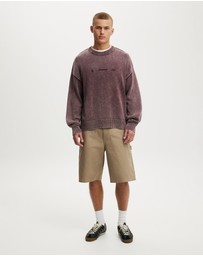 Cotton On - Washed Graphic Crew Knit