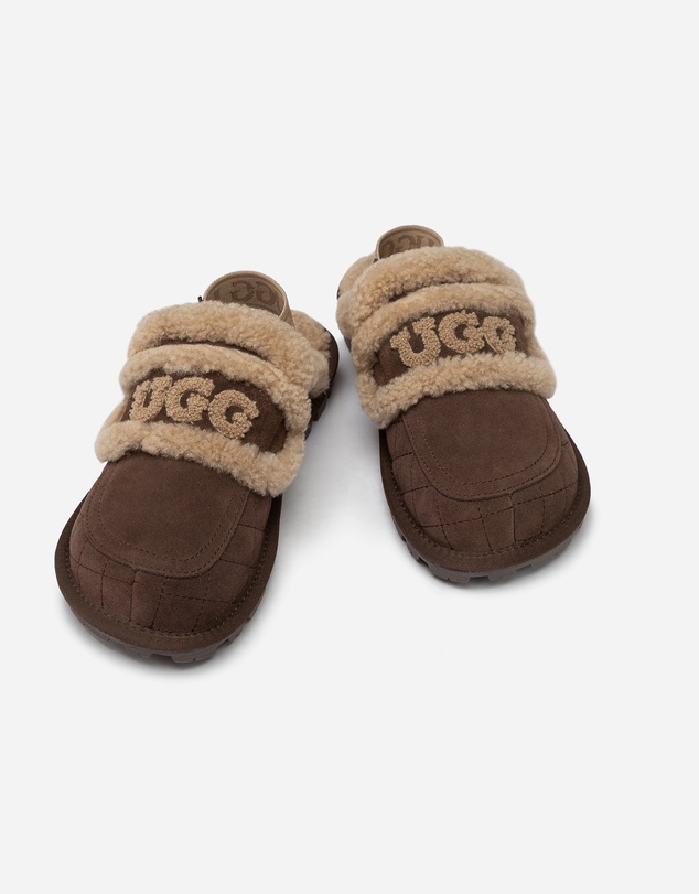 Ozwear Connection Uggs - UGG Violet Matelassé Shearling Slipper (Elastic Logo, Detachable Feature)