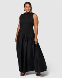 Sunday In The City - Steel Rose Maxi Dress