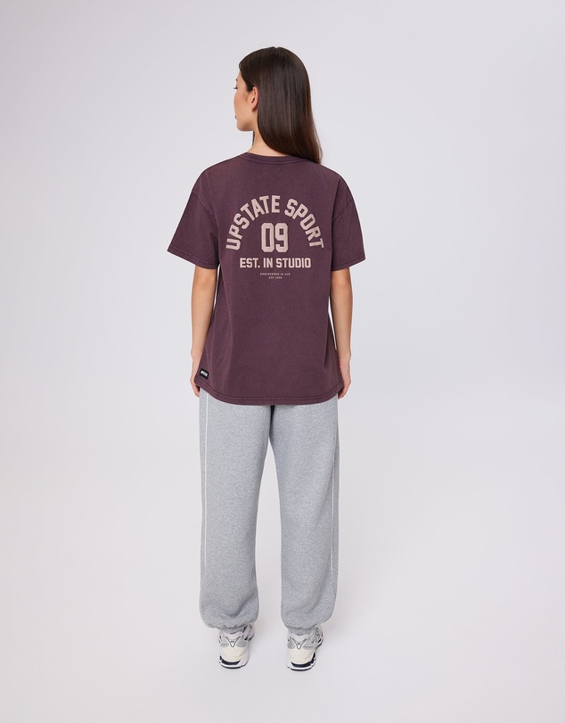 Upstate - Thrive Tee - Washed Merlot