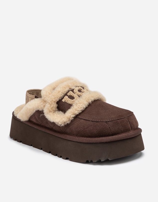 Ozwear Connection Uggs - Ugg Violet Matelassé Shearling Platform Slipper (Detachable Feature)