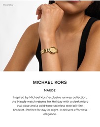 Michael Kors - Maude Gold Analogue Watch