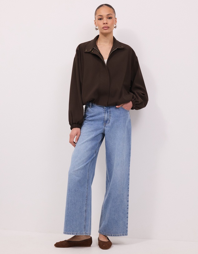 Calli - Karise Relaxed Funnel Neck Bomber