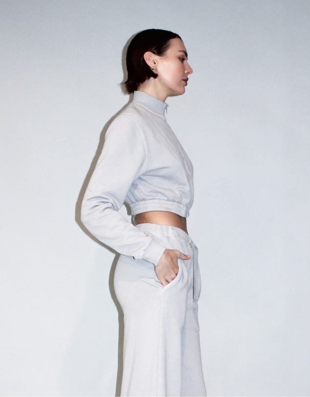 Love and Nostalgia - Linsey Cropped Fleece Jacket