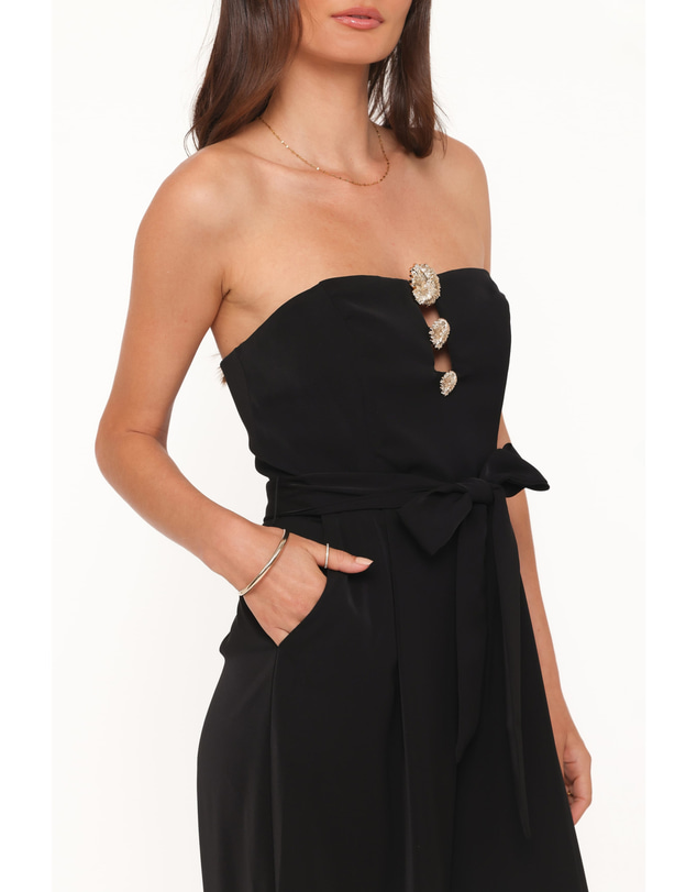Petal & Pup - Rois Strapless Jumpsuit - Black