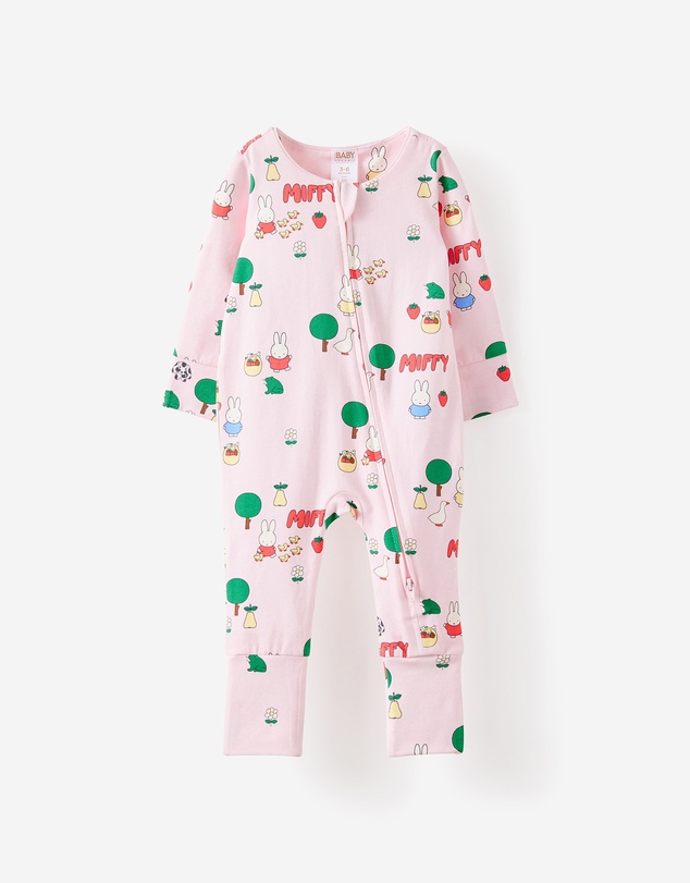 Cotton On Kids - Growie Long Sleeve Zip Romper - License