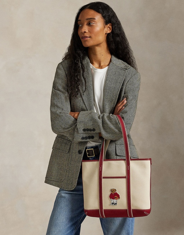 Polo Ralph Lauren - Polo Bear Canvas Small Shopper Tote